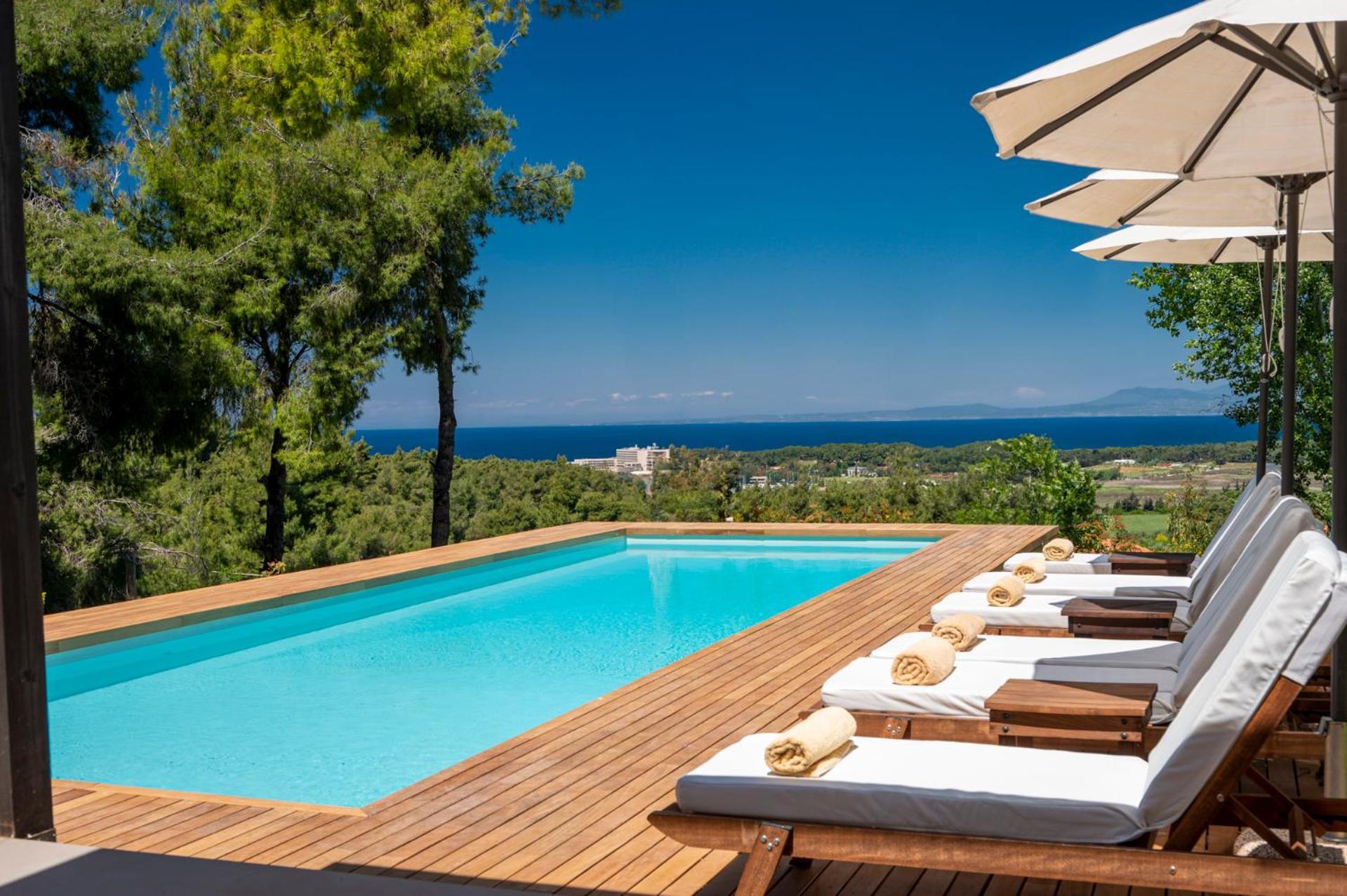 The White Villa At Sani Sani  Bagian luar foto