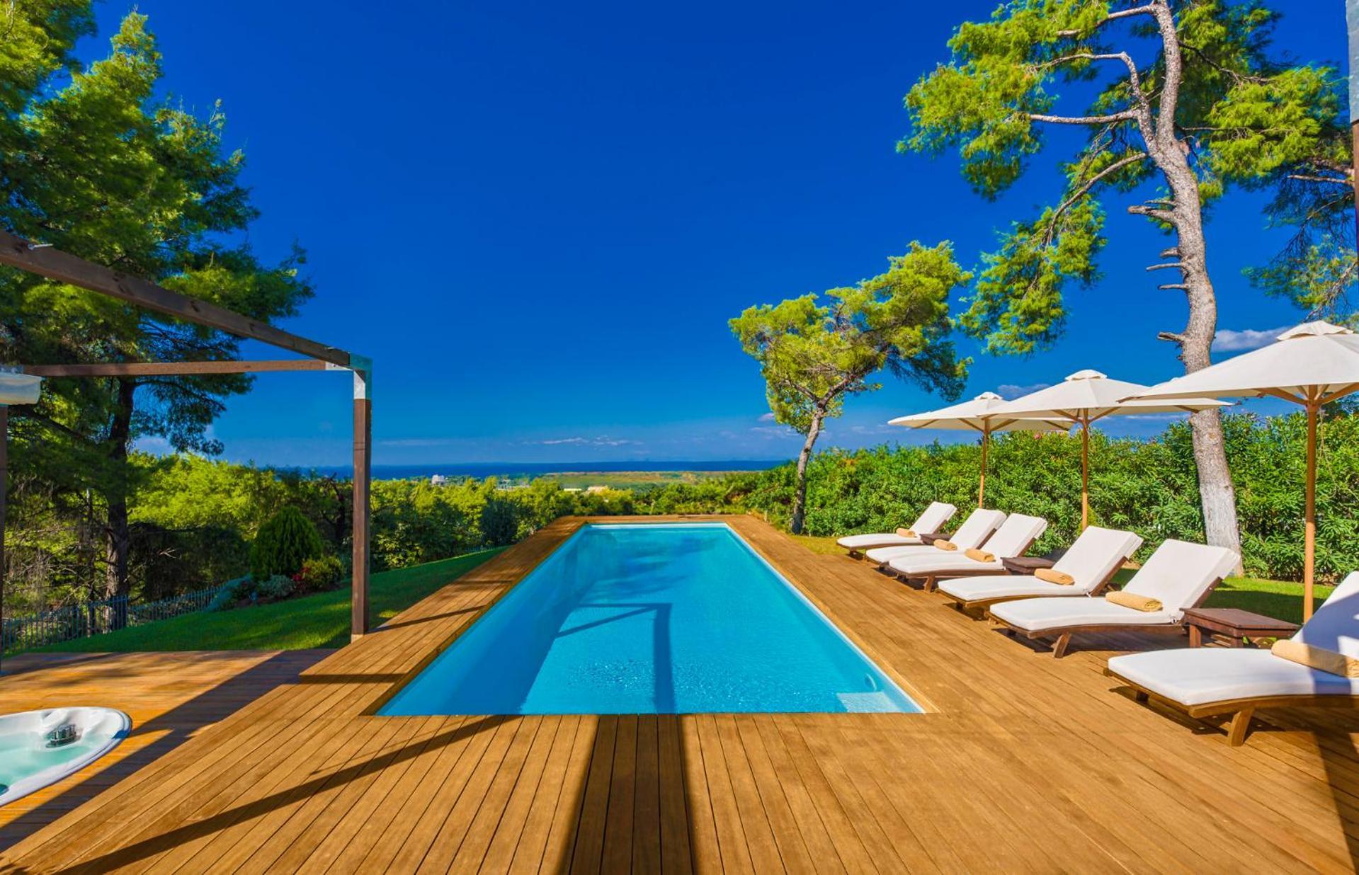 The White Villa At Sani Sani  Bagian luar foto